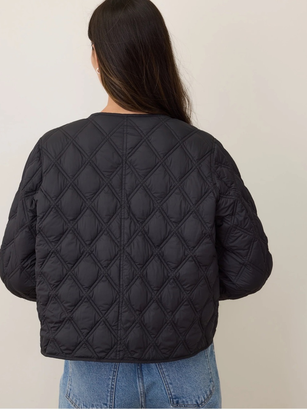 NEW🖤 Marine Layer Marina Quilted Liner Jacket in Black Extra Small $178.00. - Picture 6 of 9